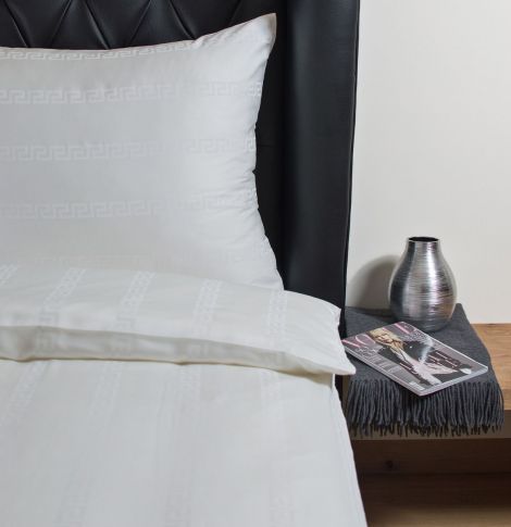 Mäander elfenbein Bettwäsche