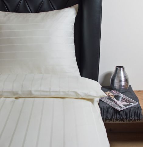 Streifen elfenbein Bettwäsche